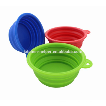 Hot Selling Wholesale Fashionable Waterproof Non-stick Dog Cat Bowl Collapsible Silicone Pet Bowl/Collapsible Pet Dog Cat Bowl